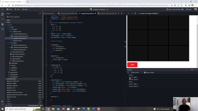 Tutorial - Oxo Game with CSS and Angular смотреть онлайн