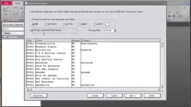 Microsoft Access import TAB delimited text file, format field to have leading 0's смотреть онлайн
