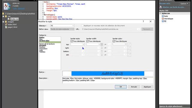 06 - Créer un site html 5 & css 3 - Création d'un menu en css 3 смотреть онлайн