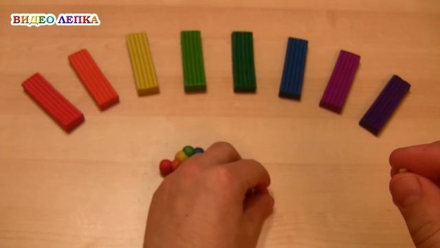 ГУСЕНИЦА - Лепим из пластилина | Видео Лепка
