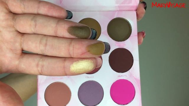 Свотчи палетки Shaaanxo the remix BH Cosmetics смотреть онлайн