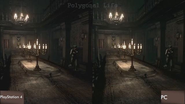 Resident Evil HD Remaster - Graphics Comparison - PS4 vs PC [Screenshot Comparison] смотреть онлайн