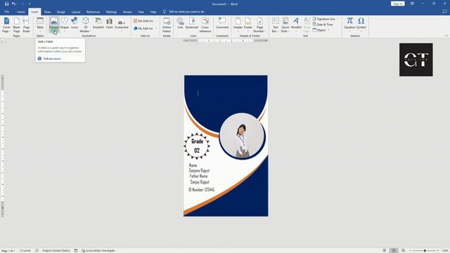 How to create School ID Card || MS Office 2019|| смотреть онлайн