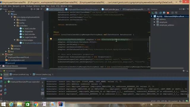 Employee Hibernate JPA Transaction Manager смотреть онлайн