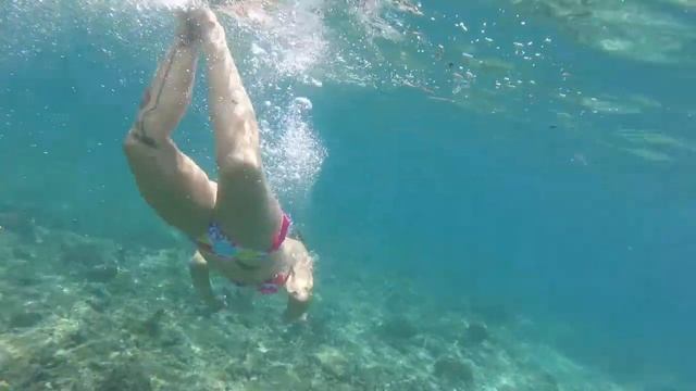 Пляж Blue Lagoon на Бали, снорклинг, красота! смотреть онлайн