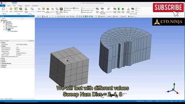 ✅ Ansys Meshing Tutorial 02 - Mesh Method - Ansys 2020 R1 смотреть онлайн
