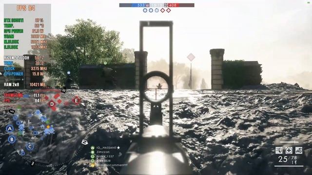 Battlefield 1 Multiplayer (2024) - ULTRA Graphics - 1080P | RTX 3050 ti Laptop Benchmarks & Gamepla смотреть онлайн