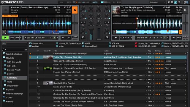 Traktor PRO. Automix. Fade In & Fade Out.
