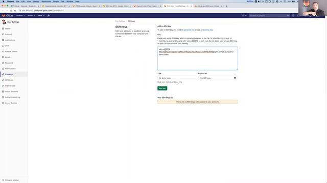 GitLab with SSH key смотреть онлайн