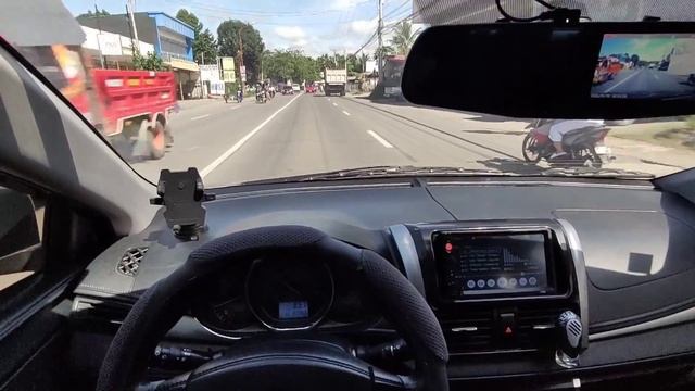Sunny weather City drive Toyota vios 1.3 E | MT Tagum City POV drive смотреть онлайн