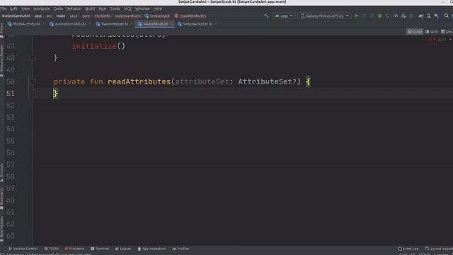 kotlin android how to make/create/added Tinder Like Swipe Cards animation in android studio tutoria смотреть онлайн