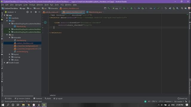 [Android Tutorial] Chapter 25: Custom Checkbox Android смотреть онлайн