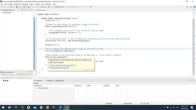 Curso de Eclipse & STS4 | (Plugins) - Como Descargar e Instalar SonarLint (Estandares de Código) смотреть онлайн