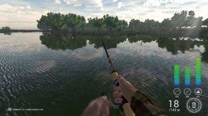 Трофейный Красный Горбыль на озере Эверглэйдс  Fishing planet PS4