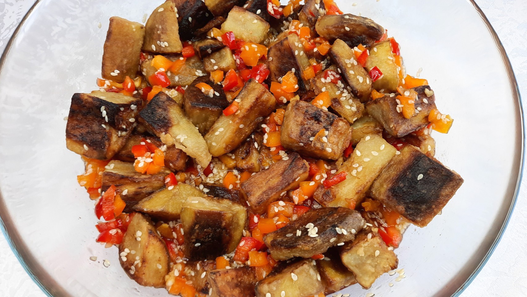 САЛАТ С БАКЛАЖАНАМИ / баклажаны в кисло-сладком соусе смотреть онлайн