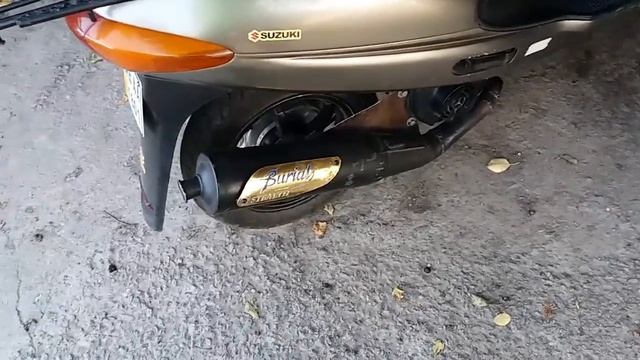Suzuki Address 110 and exhaust Burial Stealth смотреть онлайн