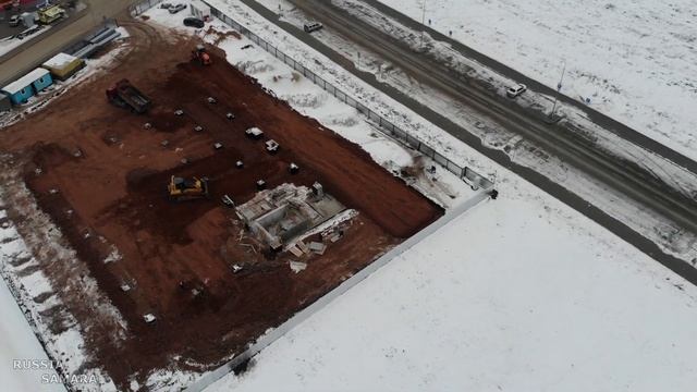 Строительство домов / ЖК Видный 2 / Кошелев Парк / Волжский район / 24 ноября 2021 г / Самара смотреть онлайн