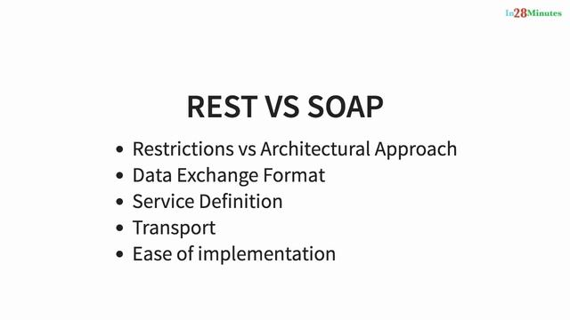 REST API - SOAP VS REST смотреть онлайн