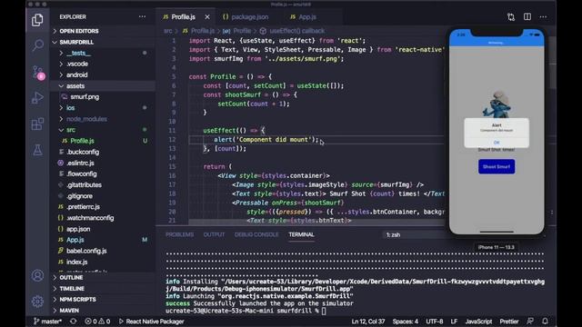ReactHooks || useState || useEffects || React Learning || 2020 смотреть онлайн