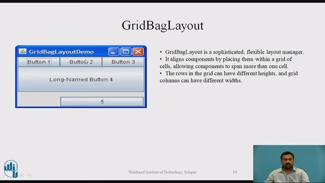 Introduction to layout managers for Java GUI applications смотреть онлайн