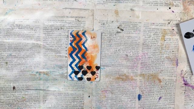 Full Deck Challenge | Altered Playing Cards | Card #5 | Bright and fun ATC смотреть онлайн