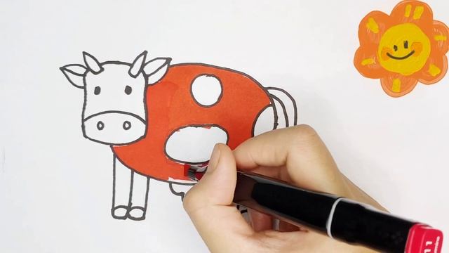 How to draw a cow/ сурет салу құс / рисование птицы для детей / bolalar uchun qush rasmini chizish смотреть онлайн