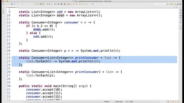 Consumer Functional Interface Video 12 смотреть онлайн