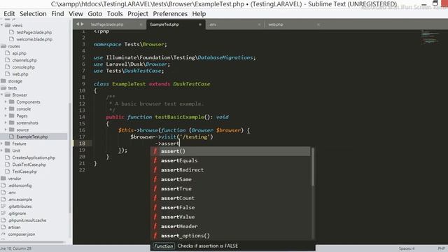 Laravel Tests ( part 2 ) " Laravel Dusk " and Solve Laravel Dusk installation problems смотреть онлайн