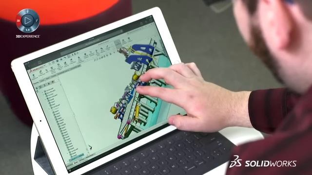 SOLIDWORKS Online Edition on iPad Pro смотреть онлайн