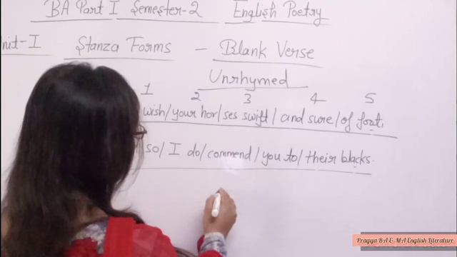 blank verse in english literature/ Unit 1/Stanza forms/Ba 2nd semester english poetry смотреть онлайн