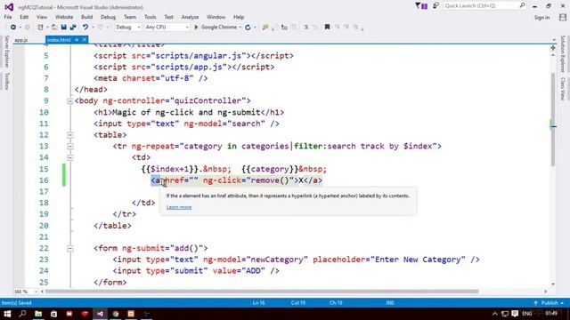 Create Quiz Application with Angular: ng-click смотреть онлайн