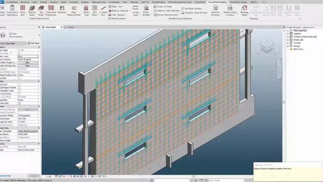 PowerPack for Revit. 4. Копирование арматуры. Часть 2 смотреть онлайн
