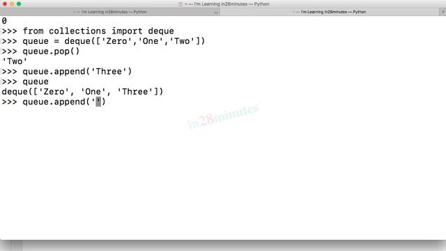 video14 3 Tip 3 Collections Module deque for Queue and Stack смотреть онлайн