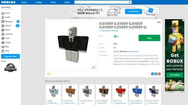 КАК СТАТЬ СЛЕНДЕРМЕНОМ В РОБЛОКС ??? | ROBLOX ПО РУССКИ | | Роблоксер Альберт смотреть онлайн