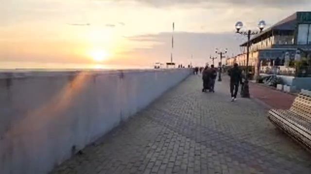 Имеретинка Адлер Сочи вечерняя прогулка- Закат Солнца. 15.03.23 смотреть онлайн