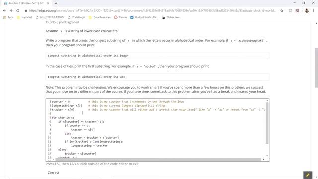 MIT 6.00x Problem Set 1 Question 3 Walk through смотреть онлайн