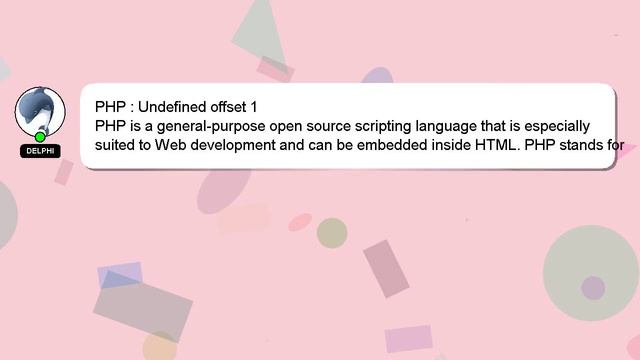 PHP : Undefined offset 1 смотреть онлайн
