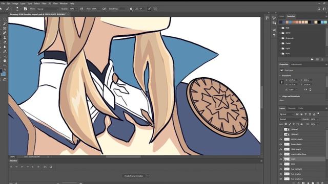 Jean I Genshin Impact I Speedpainting [uojart] смотреть онлайн