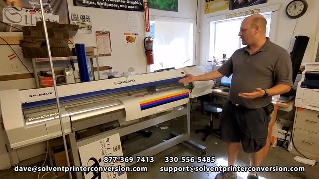 Roland SP540V 54" Eco Solvent Refurbished Printer/ Cutter смотреть онлайн