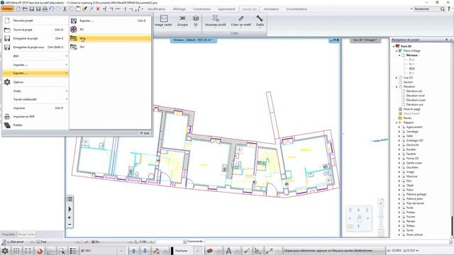 Tutoriel ARCHLine XP 2019 - Importation de fichiers PDF & DWG смотреть онлайн