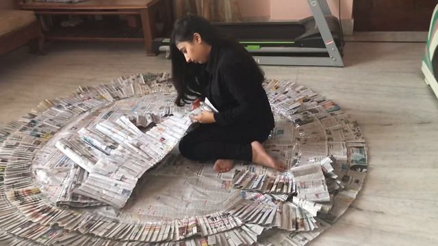 DIY | I Made A Newspaper Dress !!  |  Palak Bansal