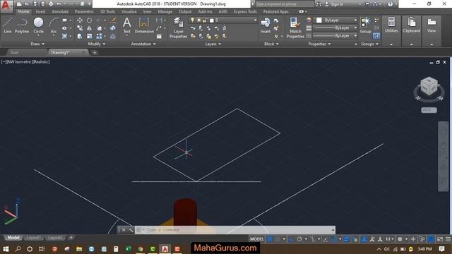 How to Draw Isometric Drawing in AutoCAD- Isometric Drawing in AutoCAD смотреть онлайн