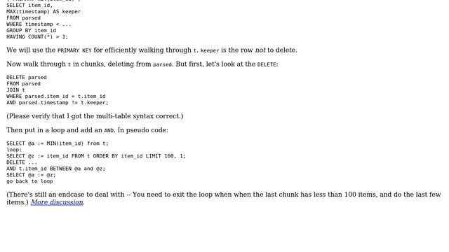 Databases: MySQL: Delete all rows older than 30 days, but only if count more than one смотреть онлайн