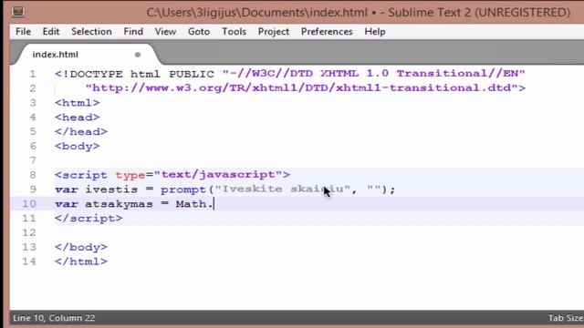 Javascript 36 - Objektas MATH смотреть онлайн