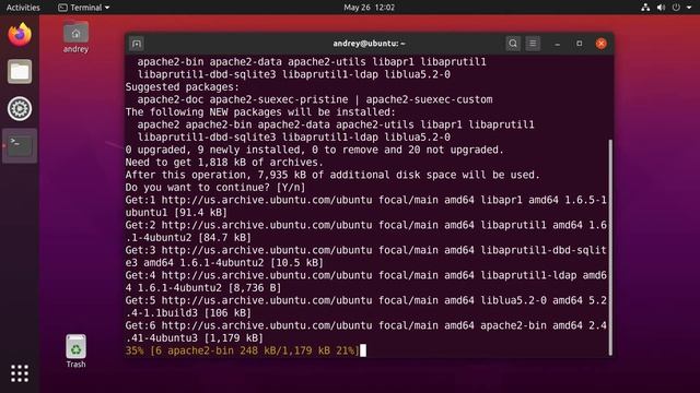 How to install Apache2 in Ubuntu 20.04. LAMP setup - Part 1. смотреть онлайн