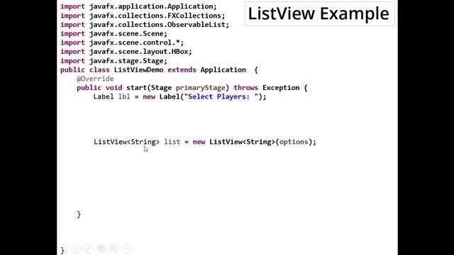 Unit 8: JavaFX - UIControls - ListView смотреть онлайн