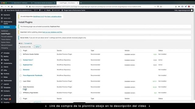 ?Cómo instalar PLANTILLAS prediseñadas de Wordpress BETHEME y plugins ? Curso Betheme 2021 Clase смотреть онлайн