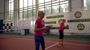Тренировка детей 3-5 лет по системе 10s в TENNIS.RU. Урок тенниса для детей. Младшая группа.