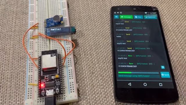 Data-over-sound using ESP32 смотреть онлайн