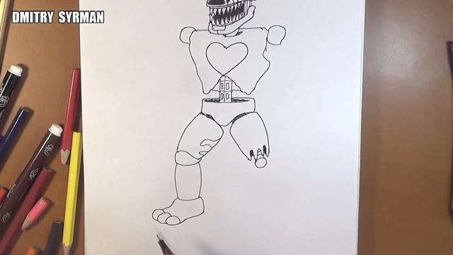 How to draw Nightmare Foxangle, Как нарисовать Кошмарного Фоксангла смотреть онлайн